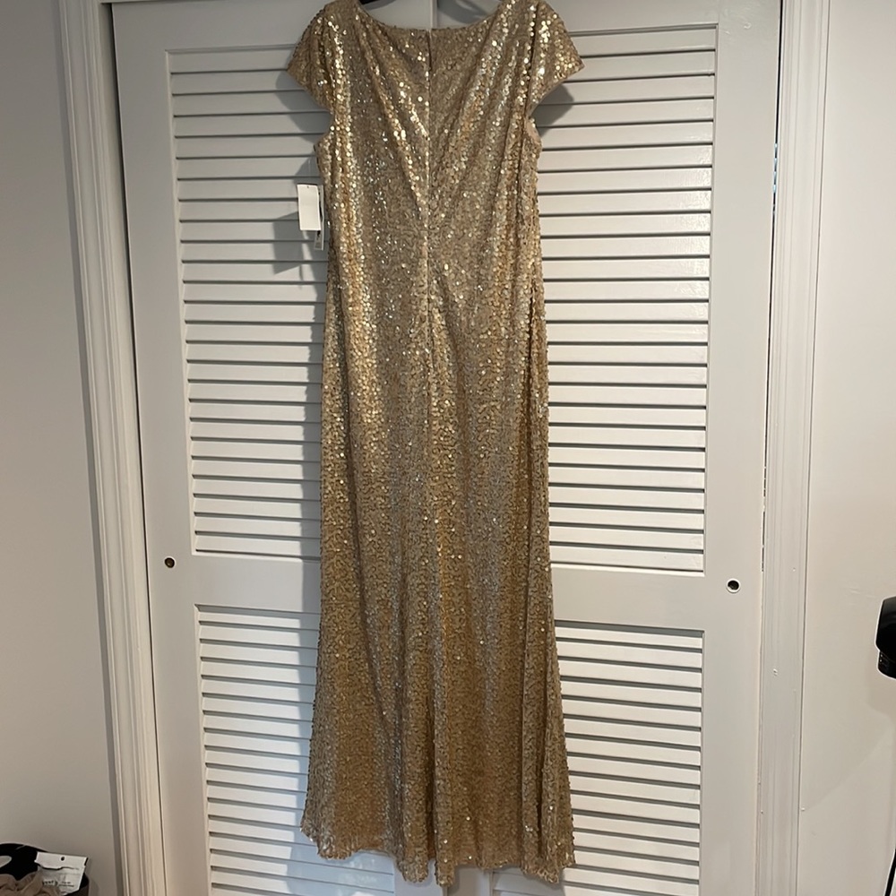 NWT Emma Street Gold Sequin Gown - Picture 5 of 7